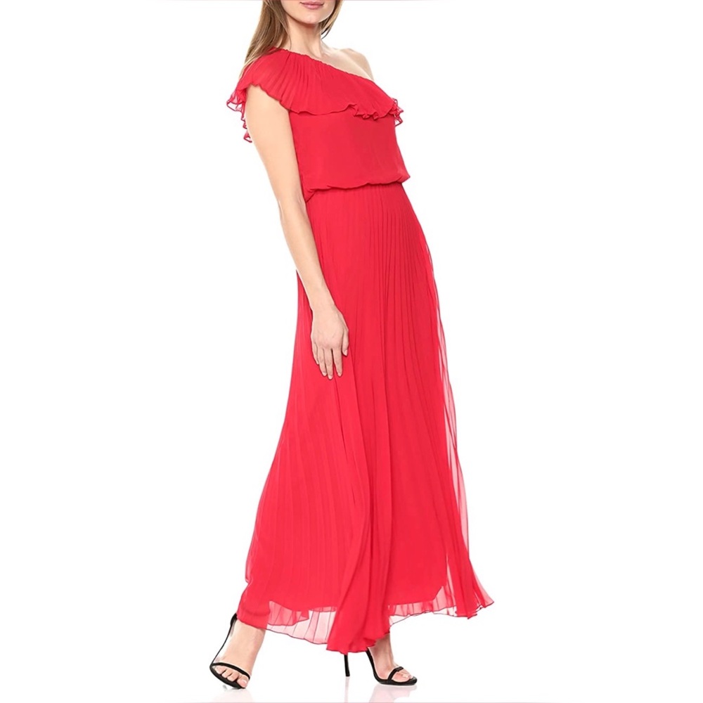 Xscape Long One Shoulder Dress